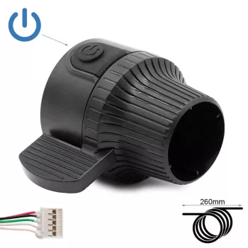 Kukirin G2, G3, G4 gázkar bekapcsoló gombbal