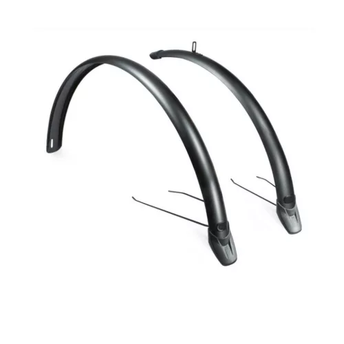 Eurofender Tempo kerékpáros sárvédő szett 28" - 53mm, Suntour és RockShox kompatibilis, matt fekete