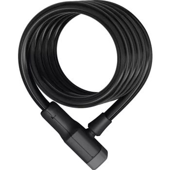 ABUS spirál lakat Booster 6512K/180/12, fekete