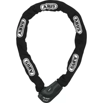   ABUS láncos lakat Granit CityChain XPlus 1060/110, XPlus zárszerkezettel, fekete
