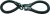 ABUS láncos lakat Infinity Loop 1806/110, fekete