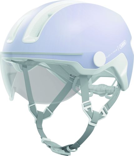 ABUS kerékpáros városi sisak Hud-Y ACE, In-Mold, beépített átlátszó szemüveggel, pure lavender, L (57-61 cm)