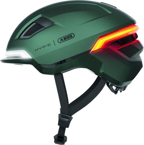 ABUS kerékpáros városi sisak HYP-E, In-Mold,jungle green M (54-58 cm)