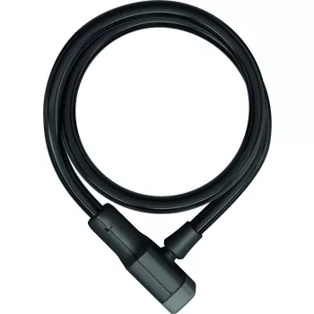   ABUS kábel lakat Racer 6412K/85, fekete (13406 cikkszámú - 6415K/85/15 BK helyettesítõ)