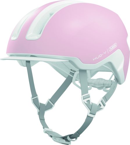 ABUS kerékpáros városi sisak Hud-Y, In-Mold, pure rose, M (54-58 cm)