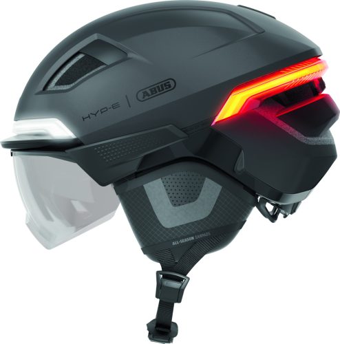 ABUS kerékpáros városi sisak HYP-E BL.ACE, In-Mold,volcano titan L (57-61 cm)