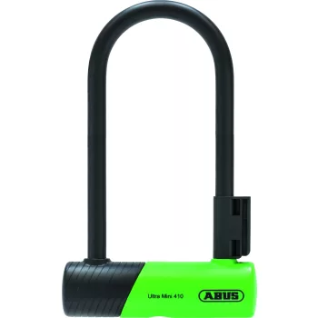 ABUS U-lakat Ultra 410K/150 HB180, USH tartóval, zöld