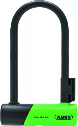 ABUS U-lakat Ultra 410K/150 HB180, USH tartóval, zöld