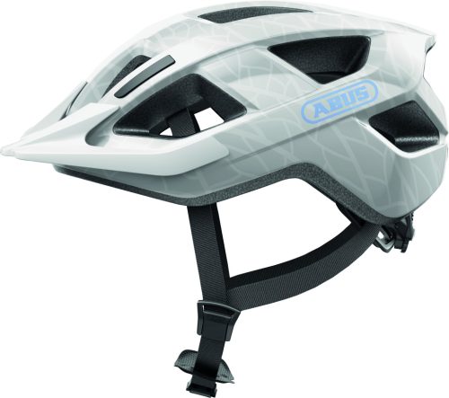 ABUS kerékpáros városi sisak Aduro 3.0 LED, In-Mold, white art S (51-55 cm)