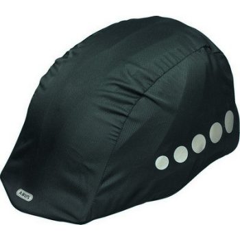   ABUS Lumino biztonsági fényvisszaverős sisak esűvédő Raincap, unisex, fekete