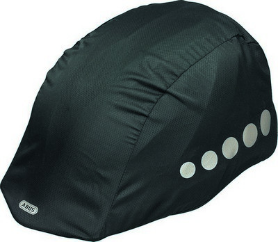 ABUS Lumino biztonsági fényvisszaverős sisak esűvédő Raincap, unisex, fekete