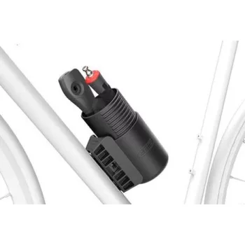   ABUS lakattartó QST Quick Store, 6mm-es láncos lakatok számára, kemény héj, állítható magasság (80 és 110 cm-es láncokkal is kompatibilis), kulacstartó szemhez rögzíthető, fekete