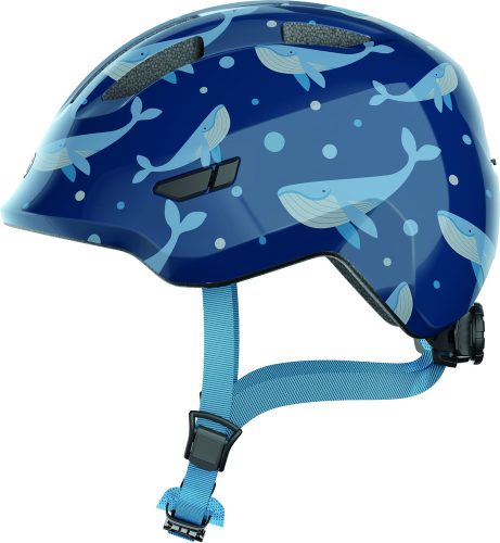 ABUS kerékpáros gyerek sisak Smiley 3.0, In-Mold, blue whale, S (45-50 cm)