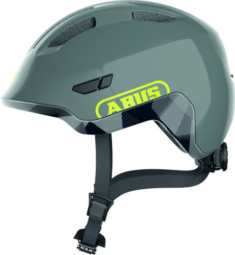 ABUS kerékpáros gyerek sisak Smiley 3.0 ACE LED, In-Mold, shiny grey, S (45-50 cm)