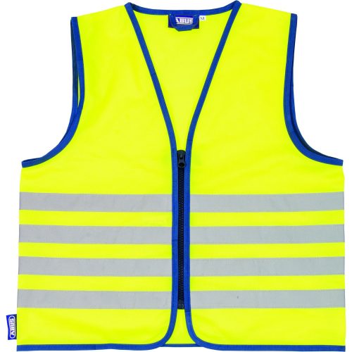 ABUS Lumino fényvisszaverõs gyerek ruházat, Lumino neon sárga mellény Kids M
