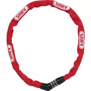   ABUS láncos lakat számzárral Steel-O-Chain 4804C/75, piros