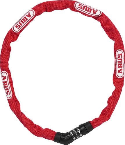 ABUS láncos lakat számzárral Steel-O-Chain 4804C/75, piros