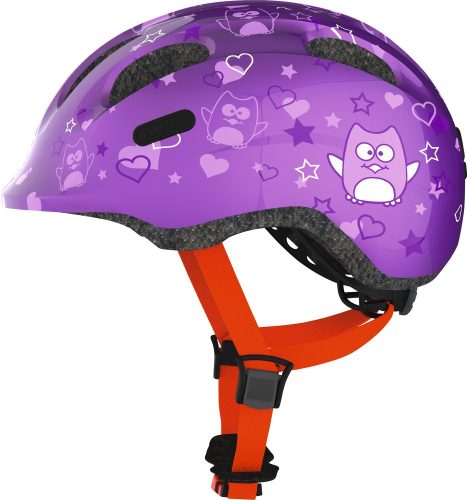 ABUS kerékpáros gyerek sisak Smiley 2.0, In-Mold, purple star, M (50-55 cm)
