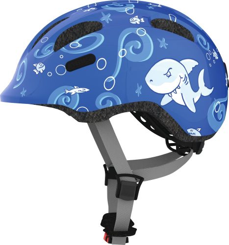 ABUS kerékpáros gyerek sisak Smiley 2.0, In-Mold, blue sharky, S (45-50 cm)