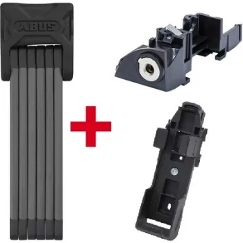  ABUS akkumulátor zár PLUS Bosch e-bike-hoz GT (Gen 2) csomagtartóra + ABUS lakat 6015/120 Bordo Big SH