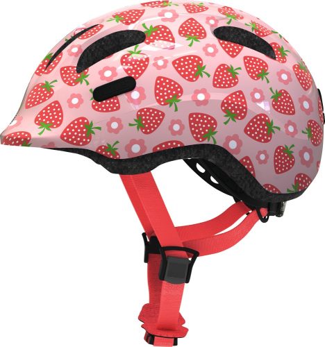 ABUS kerékpáros gyerek sisak Smiley 2.1, In-Mold, rose strawberry, M (50-55 cm)