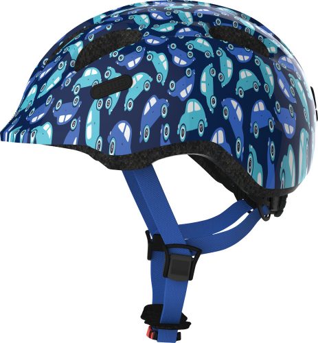 ABUS kerékpáros gyerek sisak Smiley 2.0, In-Mold, blue car, M (50-55 cm)