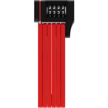   ABUS hajtogatható lakat számzárral uGrip BORDO 5700C/80, SH tartóval, piros