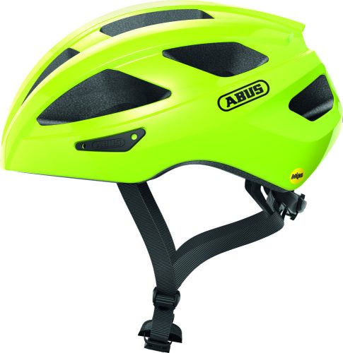 ABUS kerékpáros sport sisak Macator, In-Mold, MIPS neon yellow, S (51-55 cm)