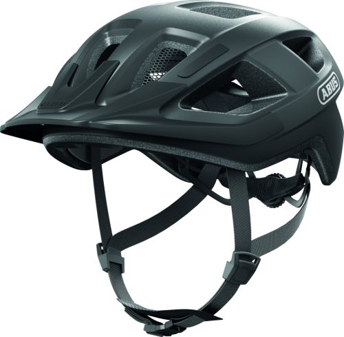 ABUS kerékpáros városi sisak Aduro 3.0 LED, In-Mold, titan M (52-58 cm)