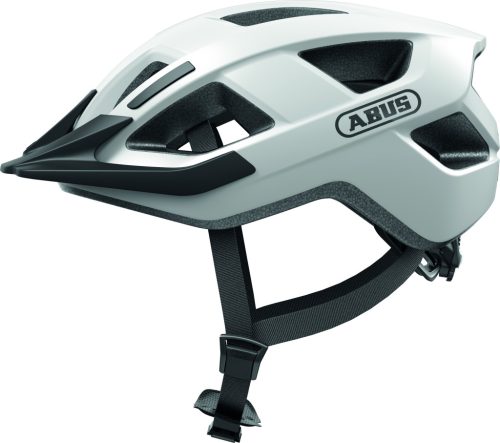 ABUS kerékpáros városi sisak Aduro 3.0 LED, In-Mold, polar white L (58-62 cm)