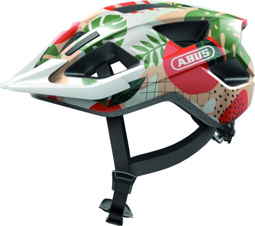ABUS kerékpáros városi sisak Aduro 3.0 LED, In-Mold, orange palm L (58-62 cm)
