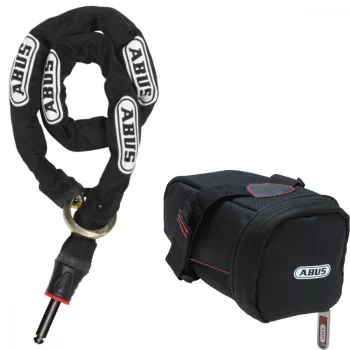  ABUS kiegészítő lánc IvyTex ACH 2.0 Adaptor Chain 8KS/85 patkó lakathoz és Alarmbox 2.0-hoz + ST5950, fekete