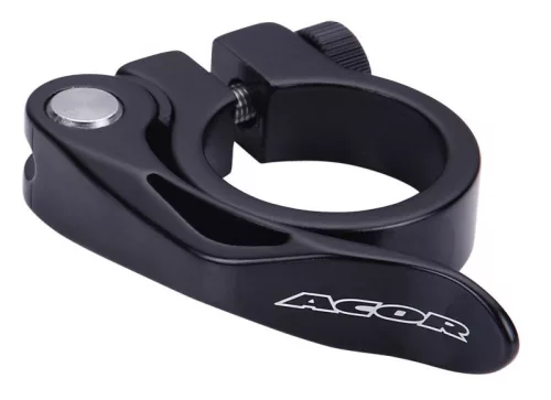 Acor AQR-21209 nyergcső bilincs (fekete, 31.8mm)