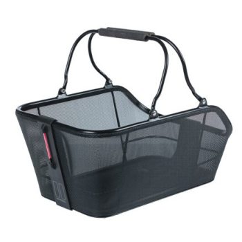   Basil hátsó kosár Cento Tech Fiber Nordlicht MIK, MIK felfogatással (TBA 70171), fekete