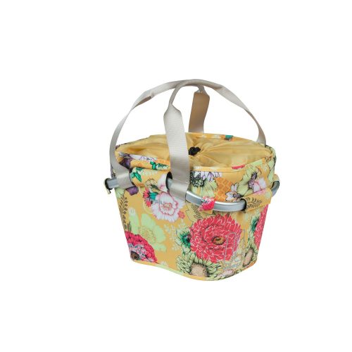 Basil elsõ kosár Bloom Field Carry All Front Basket, KF kompatibilis, kormányadapter nélkül (BA 70177), honey sárga