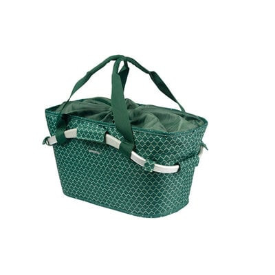 Basil hátsó kosár Flair Carry All Rear Basket, MIK 2.0 adapterrel (TBA 70173), zöld