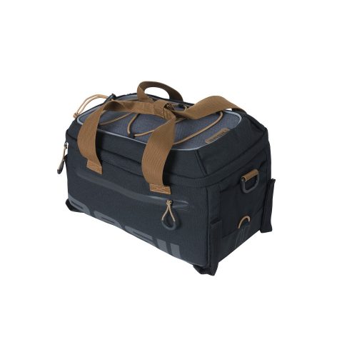 Basil csomagtartó táska Miles Trunkbag, Universal Bridge system, fekete szürke