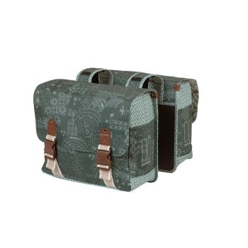   Basil dupla táska Boheme Double Bag, Universal Bridge system, forest zöld