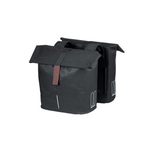 Basil dupla táska City Double Bag, Universal Bridge system, fekete