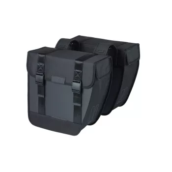   Basil dupla táska Tour Waterproof, Universal Bridge System, fekete