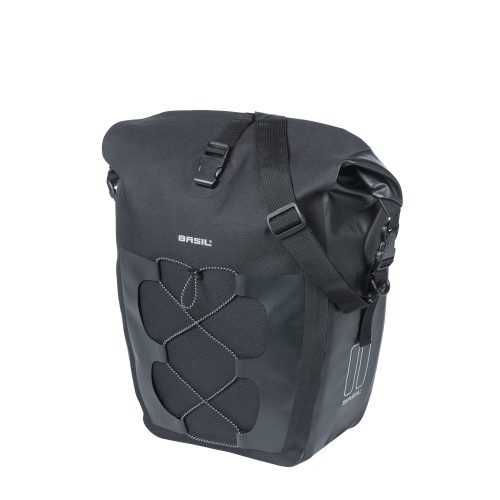 Basil egyoldalas táska Navigator Waterproof Single Bag, Hook ON,  25-31 l, fekete
