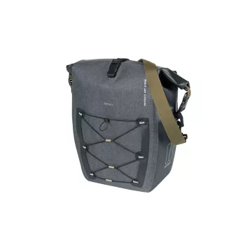   Basil egyoldalas táska Navigator Storm L, Hook ON, 25-31 l, fekete