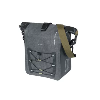   Basil egyoldalas táska Navigator Storm M, Hook ON,12-15 l, fekete