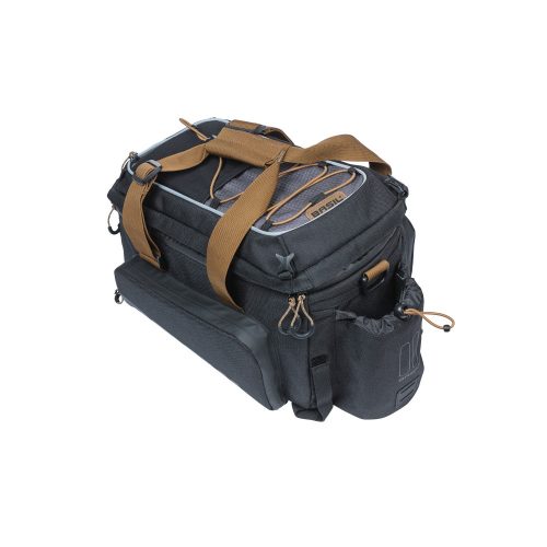 Basil csomagtartó táska Miles Trunkbag XL Pro, Universal Bridge system, fekete szürke