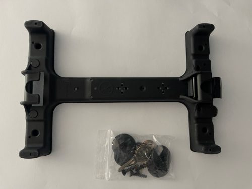 Basil táska/kosár adapter - Racktime Snap-it 2.0 zárható, segítségével levehetővé tehetők a táskák,kosarak (pl. a legtöbb Stevens, KTM, Scott, Gepida csomagtartókkal kompatibilis)