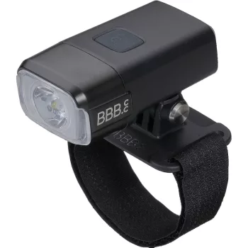   BLS-162 kerékpáros első lámpa sisakra AdventureStrike, 600 lumen, 3 mód, micro USB tölthető 2000mAh akku, tépőzáras GoPro felfogatással