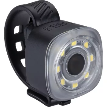   BLS-225 kerékpáros első lámpa Spirit, 30 lumen, 9 mód, micro USB tölthető 250mAh akku, 8 akkufeszültség visszajelzős LED-del, gumis felfogatással
