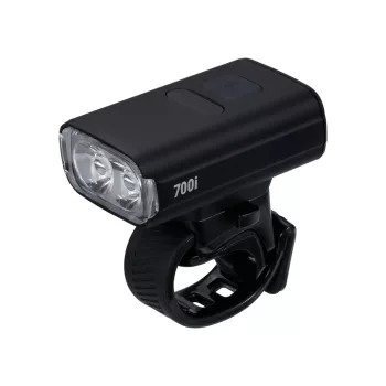   BBB Cycling kerékpáros első lámpa BLS-262i NanoStrike 700i, 700 lumen, 7 mód, USB-C tölthető akku, gumis felfogatás, visszajelzővel, távirányító kompatibilis (BLS-179/178i)