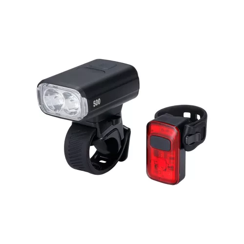 BBB Cycling kerékpáros lámpa szett BLS-265i NanoStrike 500i Combo + BLS-152 Spark
