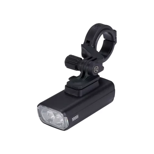 BBB Cycling kerékpáros első lámpa BLS-267i NanoStrike 1000i Plus, 1000 lumen, 7 mód, USB-C tölthető akku, centermount 2.0 felfogatás, visszajelzővel, vezeték nélküli távirányítóval (BLS-178i)